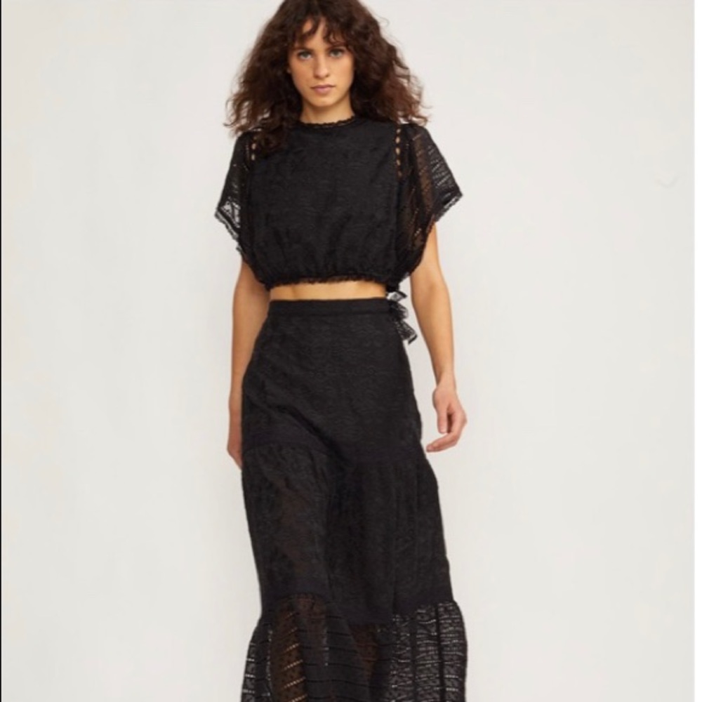 Cynthia Rowley Wicker Park lace top and skirt